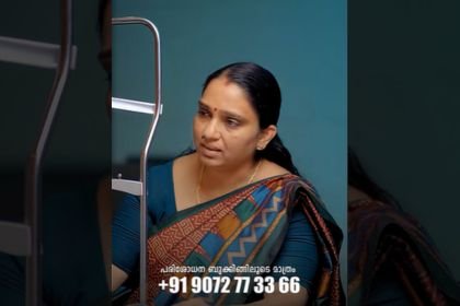 retina patient and doctor talking testimonial at Abate Calicut